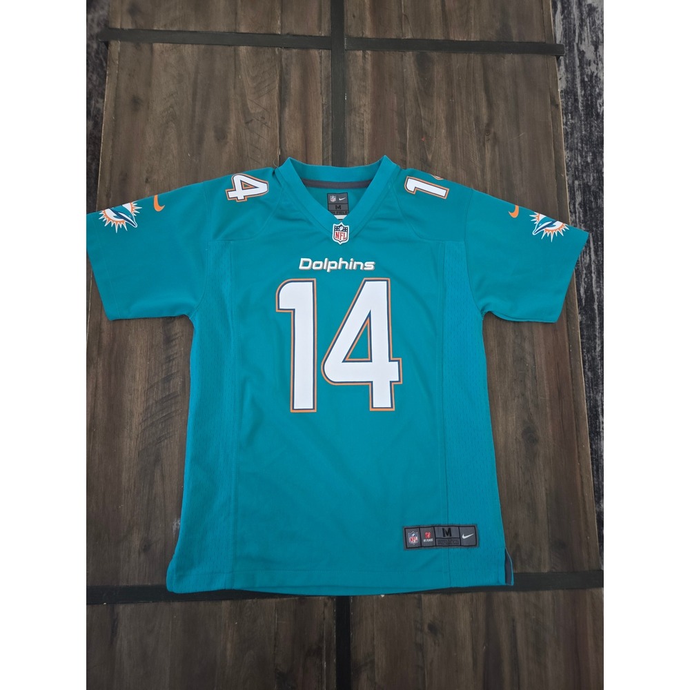 Nike Miami Dolphins Jarvis Landry 14 Youth Jersey Medium 10-12 Aqua Football